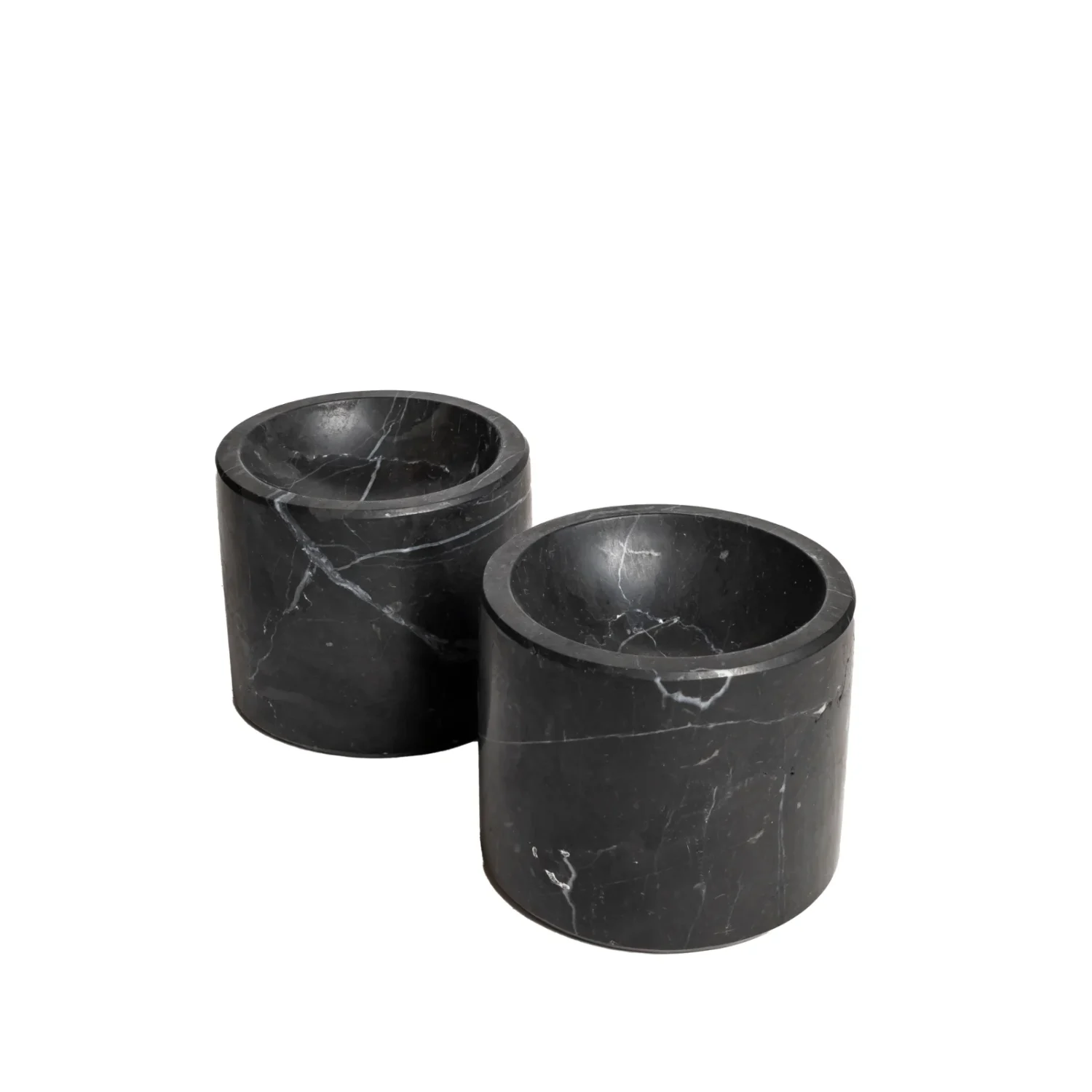 Candelabro Cilíndrico Mármol Negro