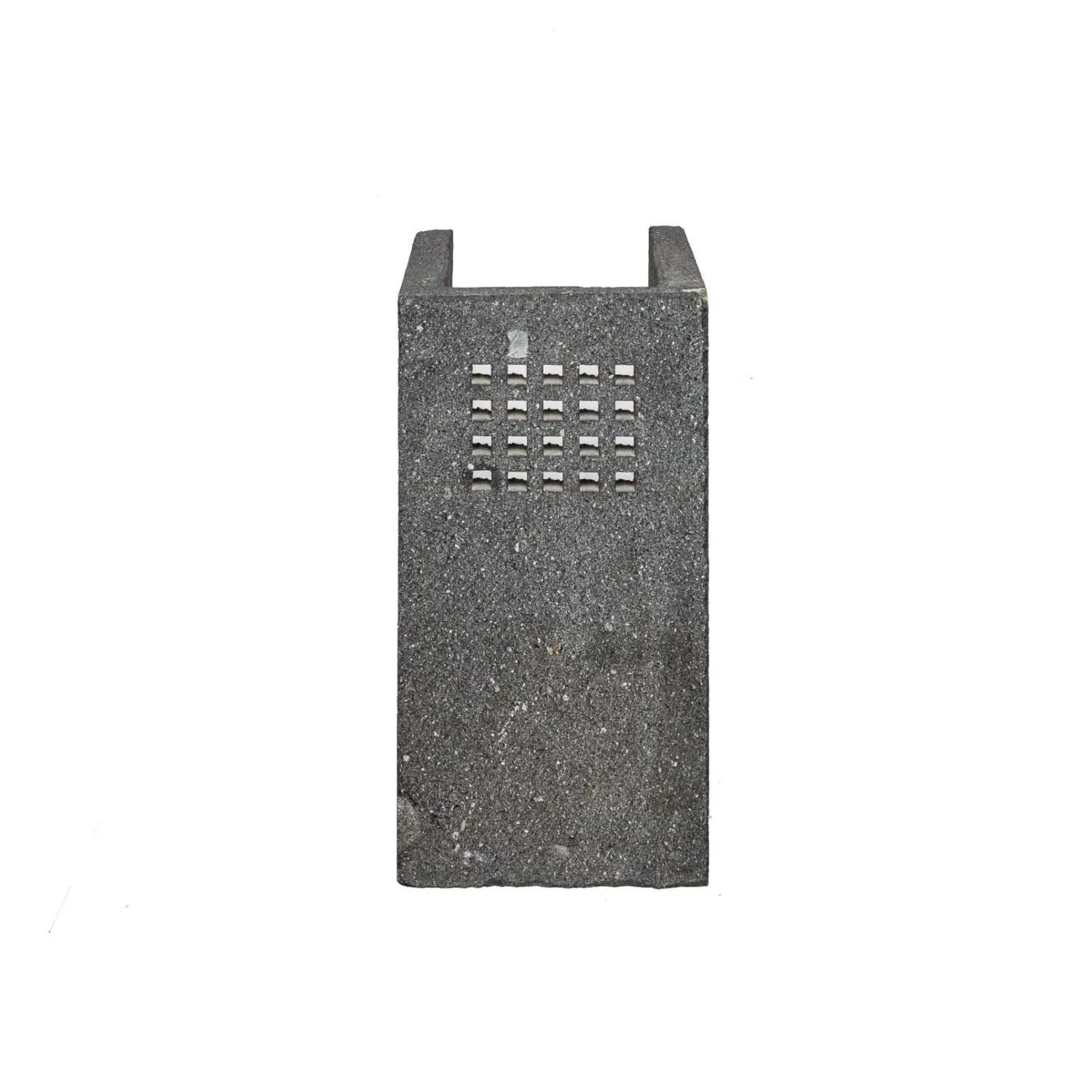 Lámpara de piedra volcánica perforada